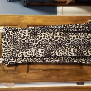 Super soft Animal print maxi skirt! Wide width waistband (can be folded over).